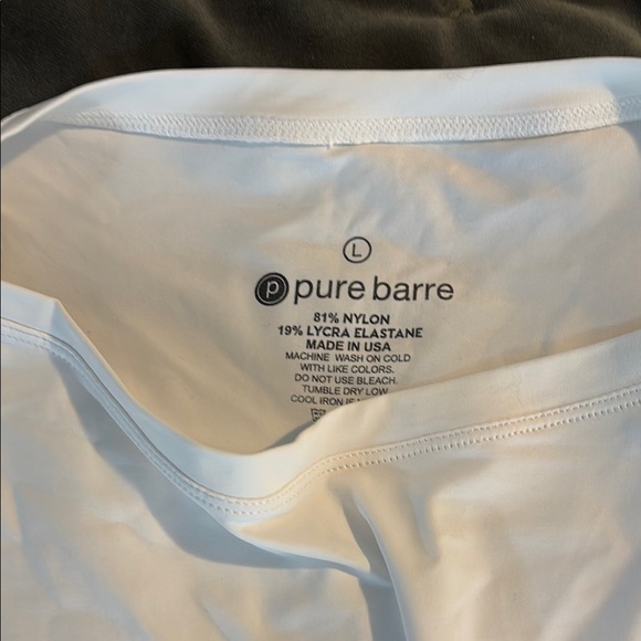 Pure Barre Logo White Long Sleeve Shirt - Picture 2 of 3